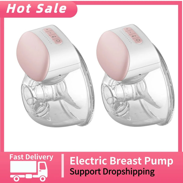 Electric Breast Pumps Portable Hands Free Wearable Breast Pump Silent Comfort Breast Milk Extractor Collector BPA-free